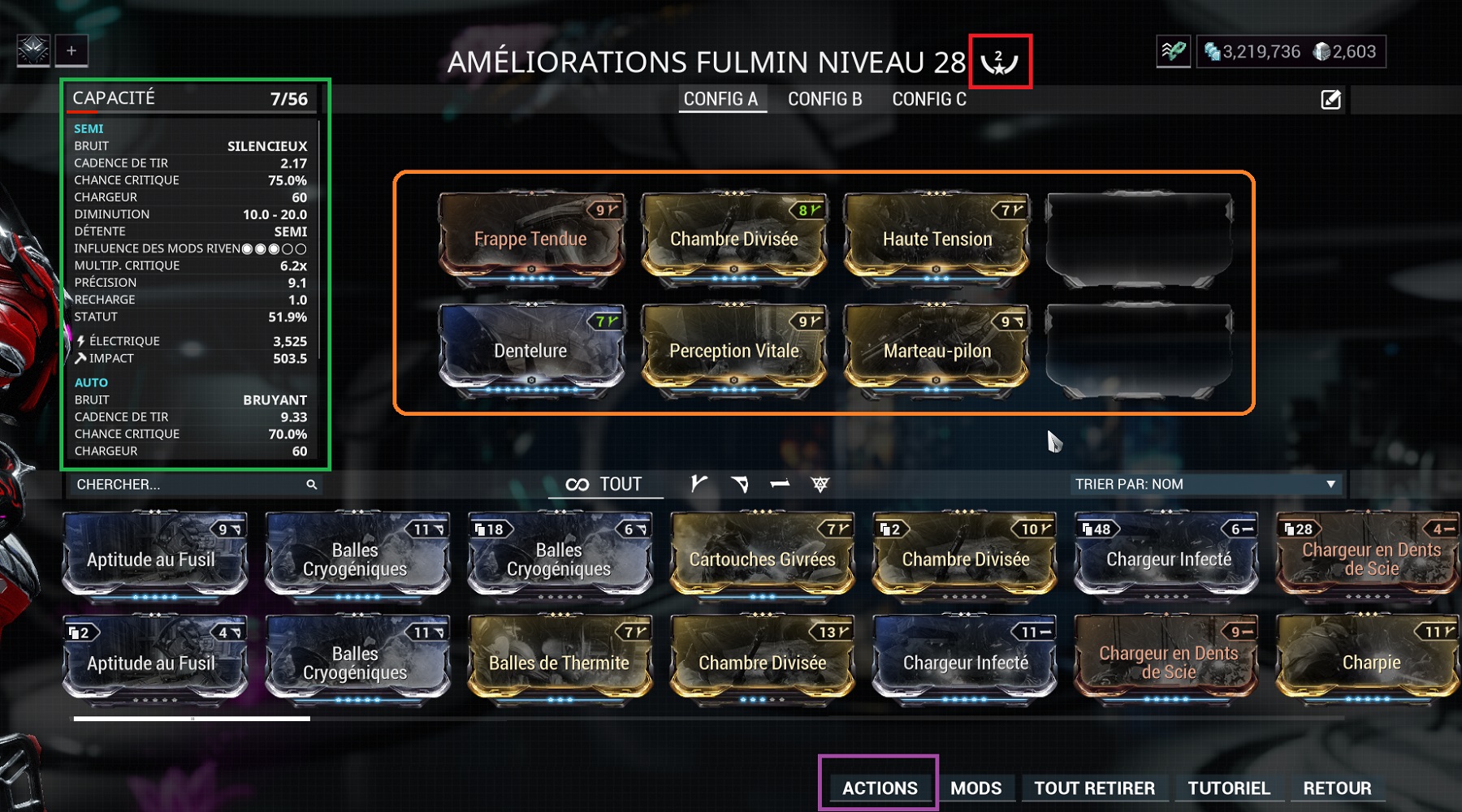 Warframe : Améliorer son équipement - Breakflip